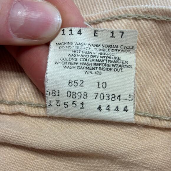 Vintage 80s Levis 550‎ Peach Womens 8 Relaxed Fit Tapered Leg Mom Jeans USA - Picture 5 of 12